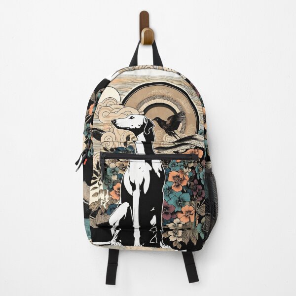 Item preview, GALOGO - Ukiyo-e Suibokuga Greyhounds - Vol. III Floral Contemporary Collection - Garden of Echoes designed and sold by GALOGO – Art for Sighthounds & Animal Welfare.