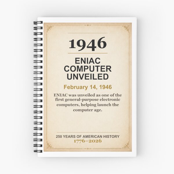 Item preview, America 250 | ENIAC Computer Unveiled | 1946 designed and sold by ariksworld.