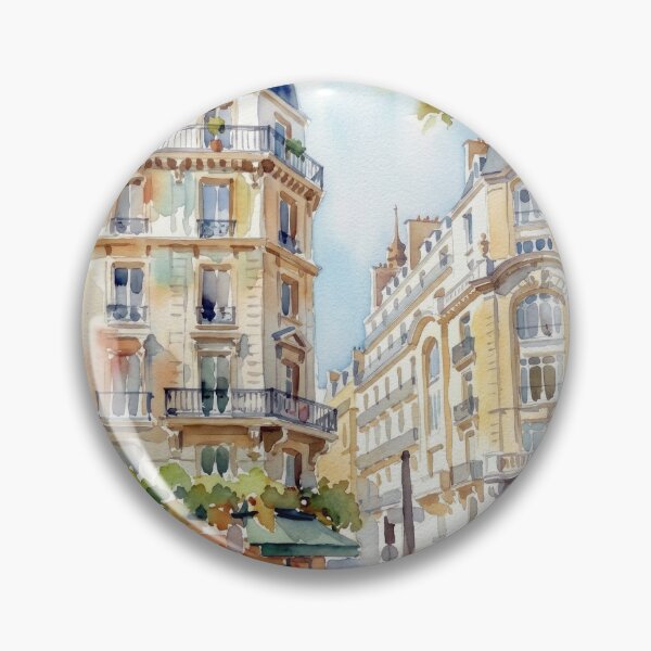 Item preview, Avenue Bosquet Paris Watercolor Painting designed and sold by caracatita75.