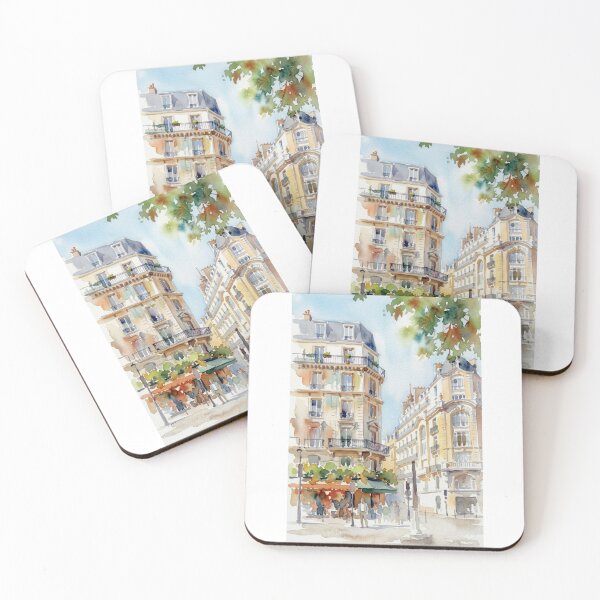 Item preview, Avenue Bosquet Paris Watercolor Painting designed and sold by caracatita75.