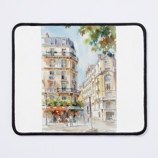 Item preview, Avenue Bosquet Paris Watercolor Painting designed and sold by caracatita75.