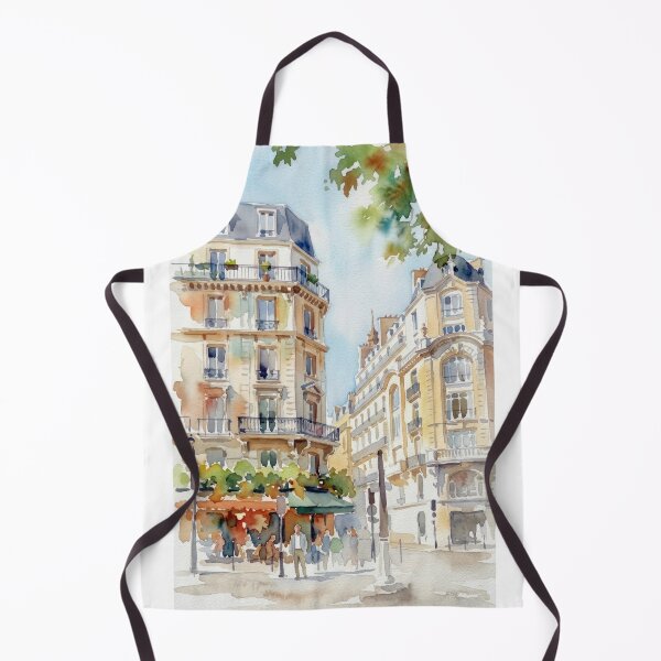Item preview, Avenue Bosquet Paris Watercolor Painting designed and sold by caracatita75.