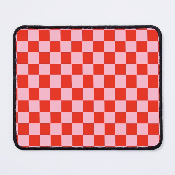Item preview, Retro Pink and Red Optical Squares – Geometric Illusion Seamless Pattern designed and sold by EmeraldeaArt.