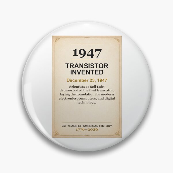 Item preview, America 250 | Transistor Invented | 1947 designed and sold by ariksworld.
