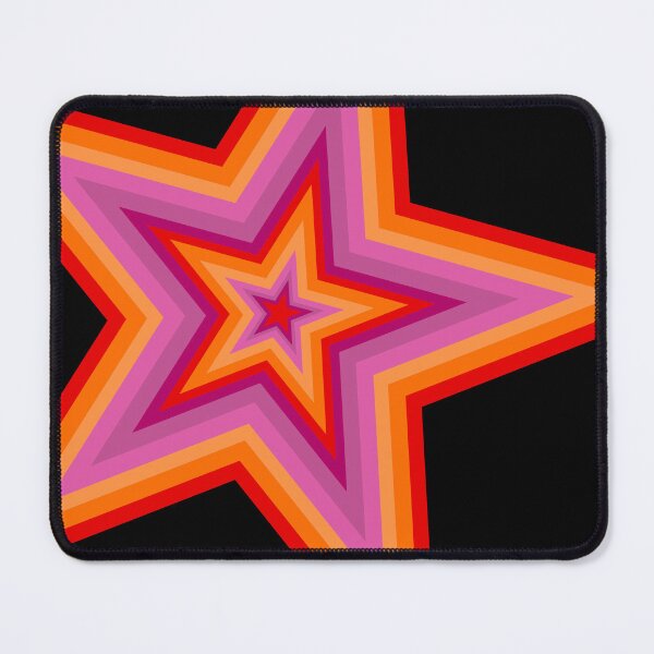 Item preview, Pink and Orange Star designed and sold by frutigerdesigns.