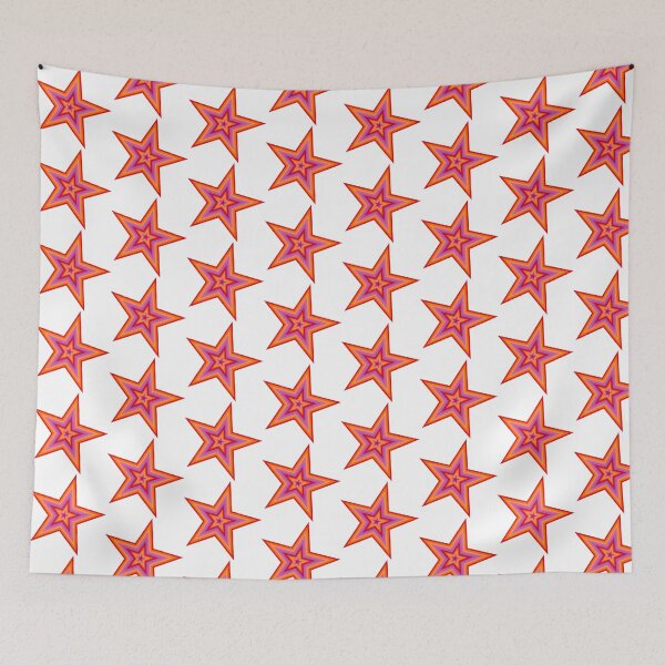Item preview, Pink and Orange Star designed and sold by frutigerdesigns.