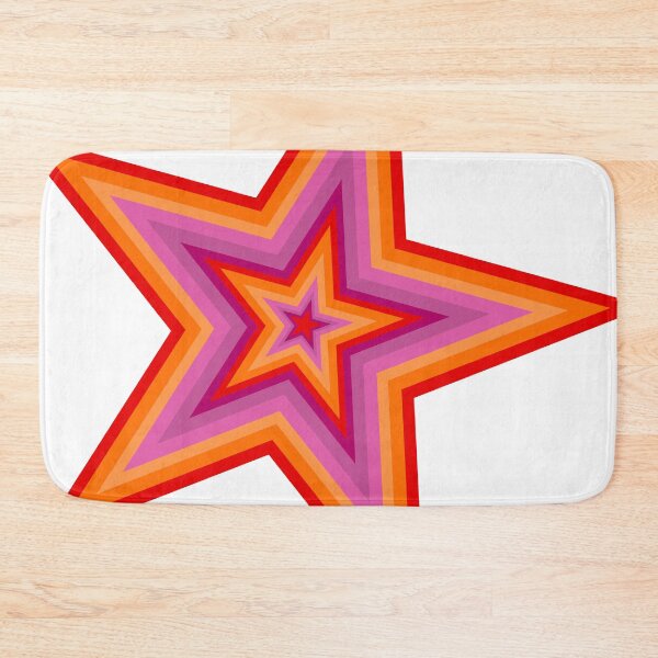 Item preview, Pink and Orange Star designed and sold by frutigerdesigns.