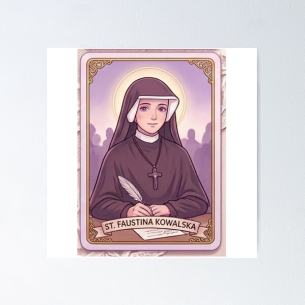 Artikelvorschau, St. Faustina entworfen und verkauft von Sanctus Solace.