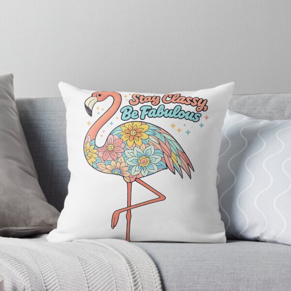Item preview, Floral Flamingo Shirt – Stay Classy Be Fabulous Quote designed and sold by SoftSproutstu.