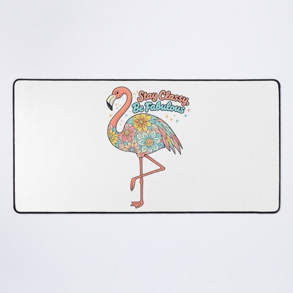 Item preview, Floral Flamingo Shirt – Stay Classy Be Fabulous Quote designed and sold by SoftSproutstu.