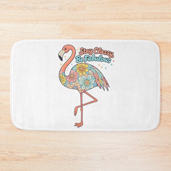 Item preview, Floral Flamingo Shirt – Stay Classy Be Fabulous Quote designed and sold by SoftSproutstu.