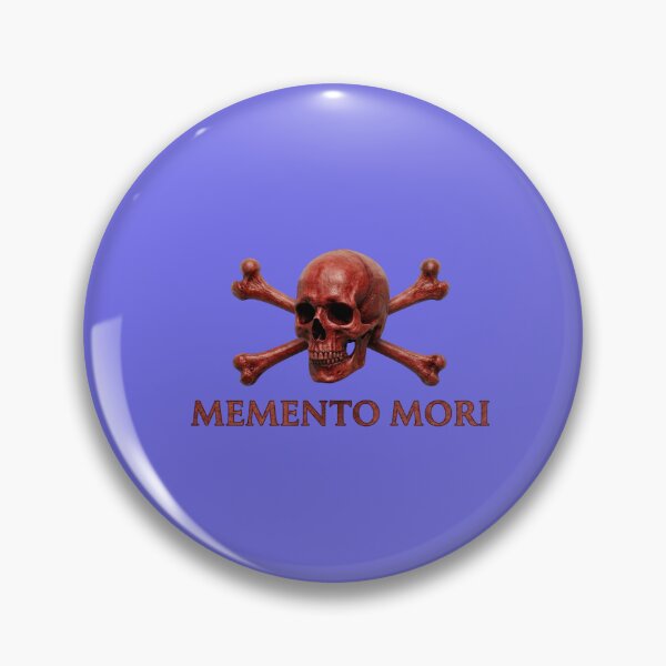 Item preview, Memento Mori - Red Skull & Crossbones designed and sold by 63Hotpeppers.