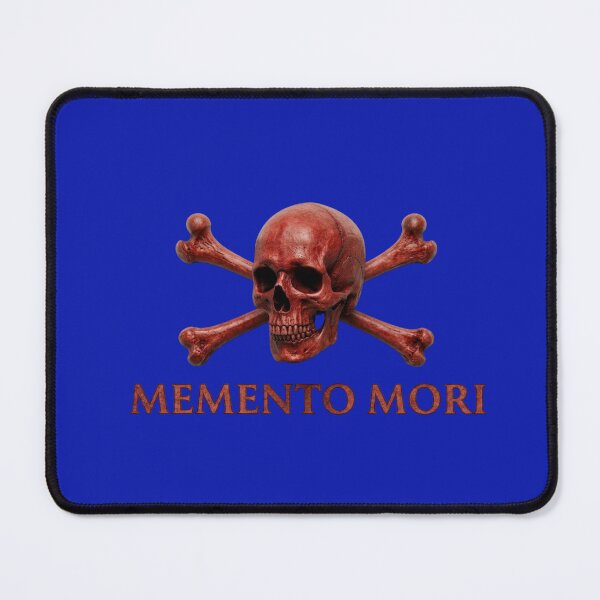 Item preview, Memento Mori - Red Skull & Crossbones designed and sold by 63Hotpeppers.