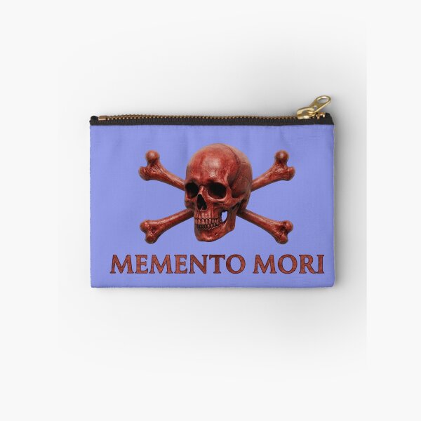 Item preview, Memento Mori - Red Skull & Crossbones designed and sold by 63Hotpeppers.