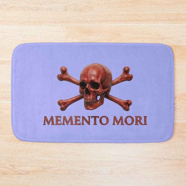 Item preview, Memento Mori - Red Skull & Crossbones designed and sold by 63Hotpeppers.