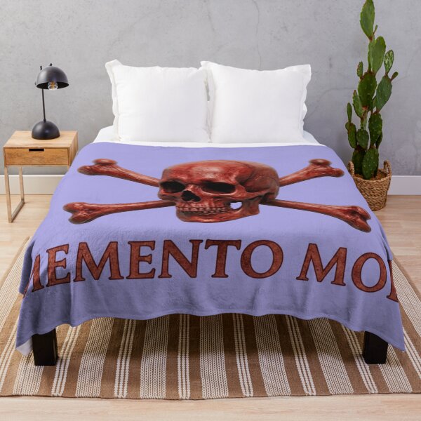 Item preview, Memento Mori - Red Skull & Crossbones designed and sold by 63Hotpeppers.