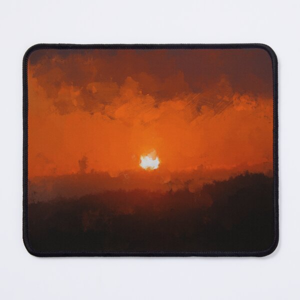 Item preview, Fiery Sunset Over Forest Oil Painting designed and sold by Dehiles.