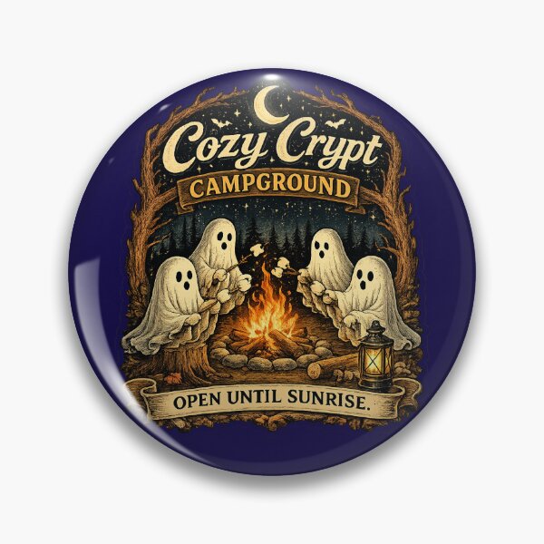 Item preview, Cozy Crypt Campground designed and sold by InkandHollowBooks.