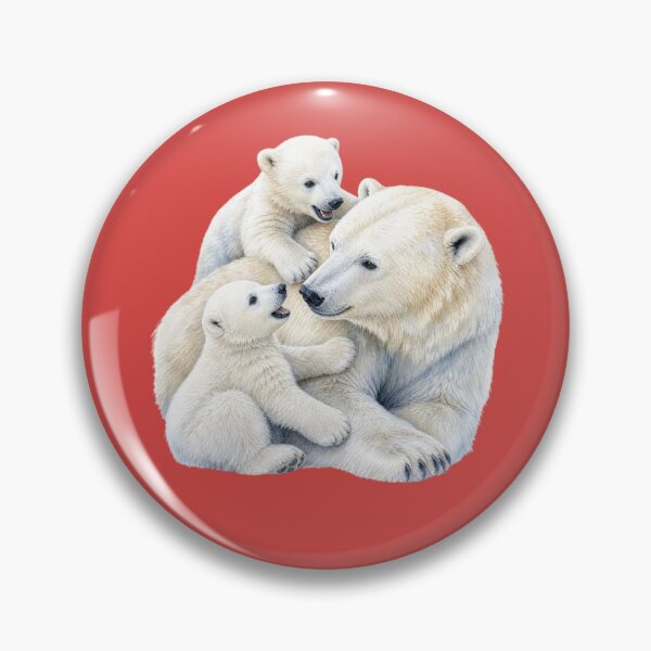 Item preview, Polar Bear Family Illustration - Watercolor Nursery Art designed and sold by PAPIRO SIGLO XXI.