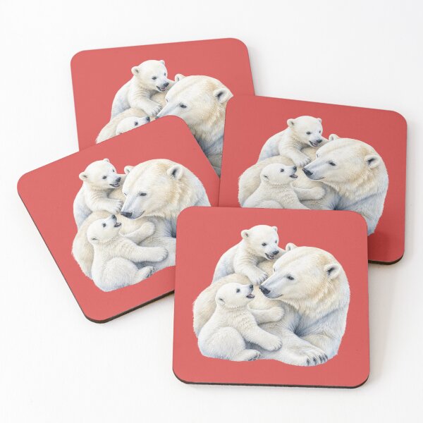 Item preview, Polar Bear Family Illustration - Watercolor Nursery Art designed and sold by PAPIRO SIGLO XXI.