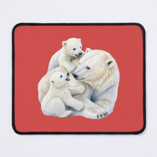 Item preview, Polar Bear Family Illustration - Watercolor Nursery Art designed and sold by PAPIRO SIGLO XXI.