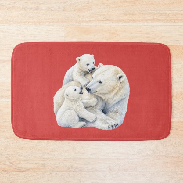 Item preview, Polar Bear Family Illustration - Watercolor Nursery Art designed and sold by PAPIRO SIGLO XXI.