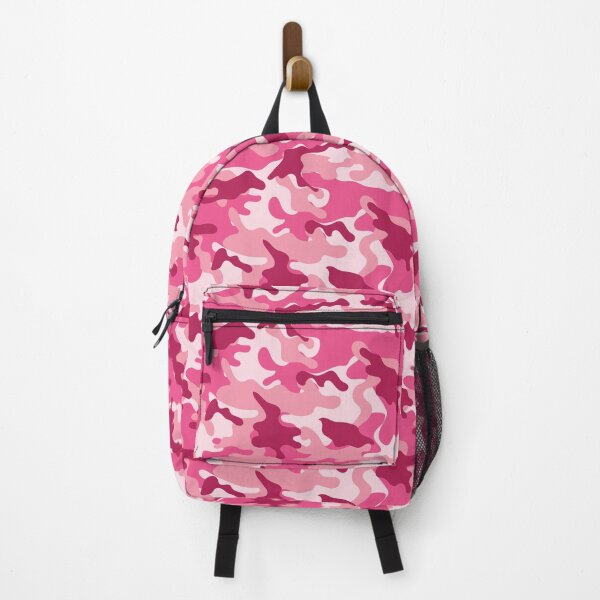Item preview, White and Pink Shades Camouflage Pattern designed and sold by TeeGeeTees.