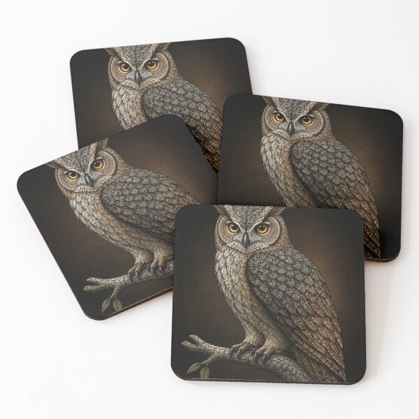 Item preview, Mystic Owl – Intricate Woodland Guardian Art designed and sold by Karszul.
