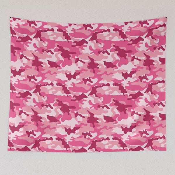 Item preview, White and Pink Shades Camouflage Pattern designed and sold by TeeGeeTees.