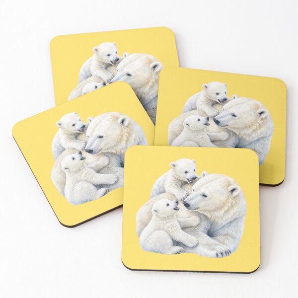 Item preview, Polar Bear Family Illustration - Watercolor Nursery Art designed and sold by PAPIRO SIGLO XXI.
