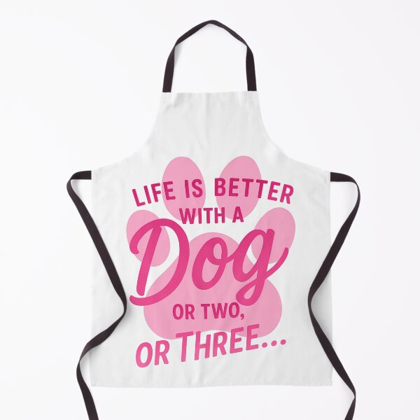 Item preview, Life is better with a dog or two or three – Pink dog lover quote designed and sold by Sixtinebzh.