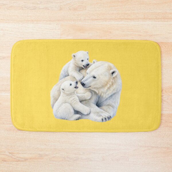 Item preview, Polar Bear Family Illustration - Watercolor Nursery Art designed and sold by PAPIRO SIGLO XXI.