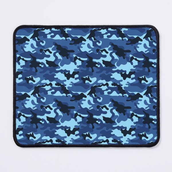 Item preview, Black and Blue Shades Camouflage Pattern designed and sold by TeeGeeTees.