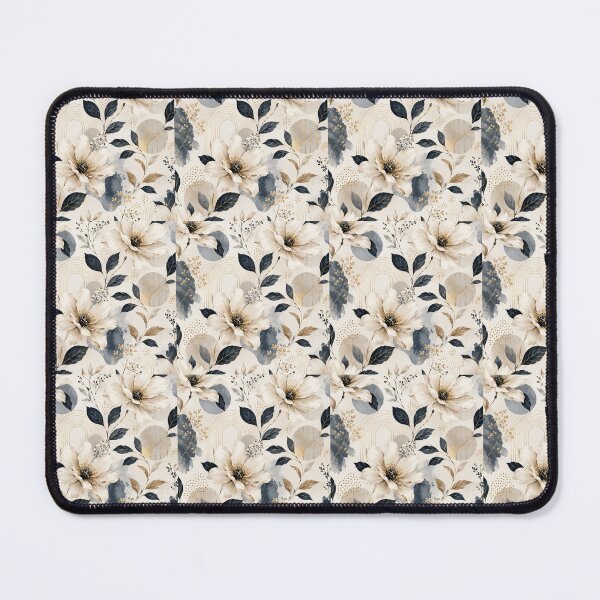 Item preview, Botanical Elegance – Navy and Gold Flower Art designed and sold by SMARTKIT  DESIGNAGENCY.
