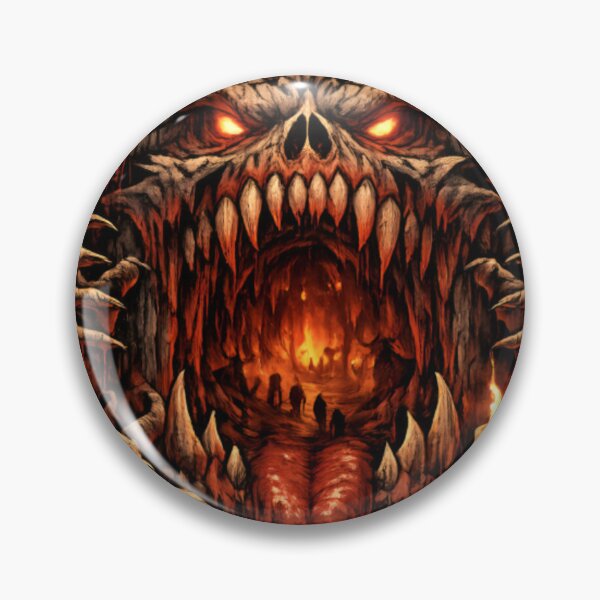 Item preview, The Devil's Mouth Horror Skull Demon Vintage Gothic designed and sold by CatLovers Studio.