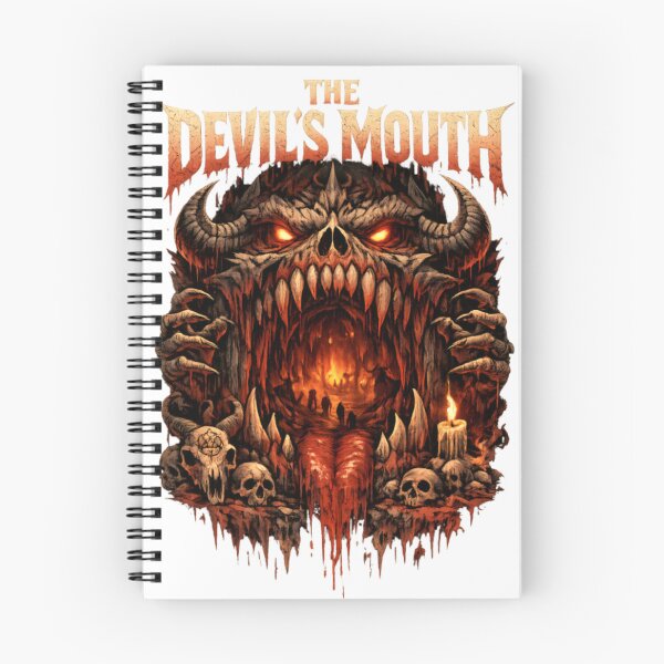 Item preview, The Devil's Mouth Horror Skull Demon Vintage Gothic designed and sold by CatLovers Studio.
