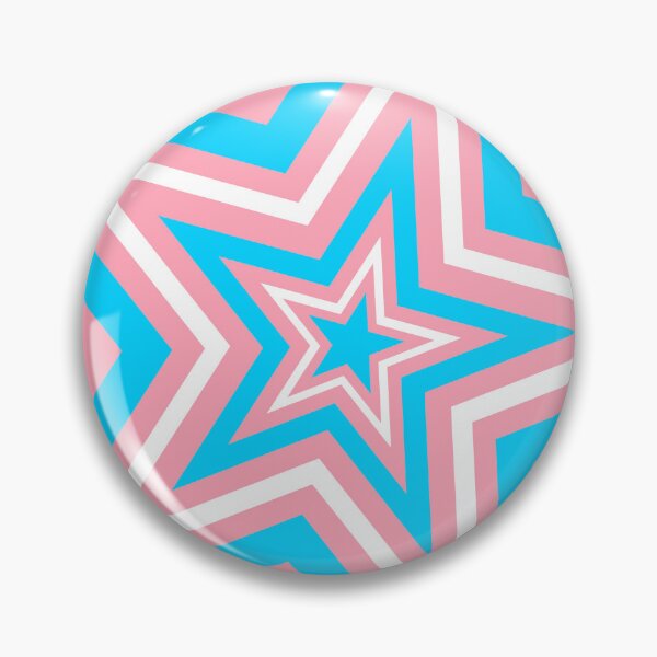 Item preview, Blue and Pink Transgender Repeating Pattern Star designed and sold by frutigerdesigns.