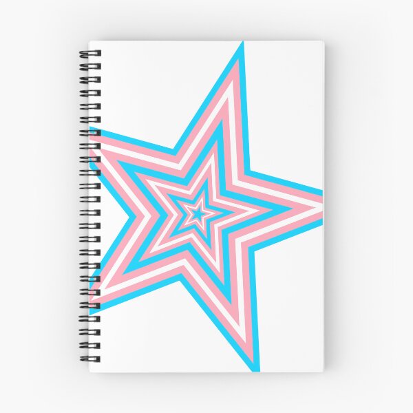 Item preview, Blue and Pink Transgender Repeating Pattern Star designed and sold by frutigerdesigns.