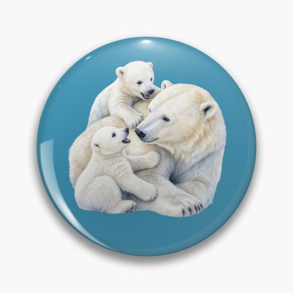 Item preview, Polar Bear Family Illustration - Watercolor Nursery Art designed and sold by PAPIRO SIGLO XXI.