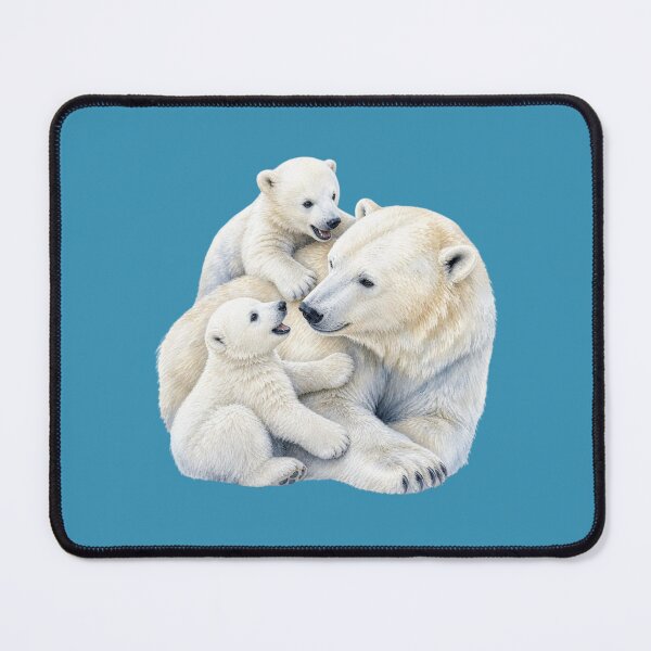 Item preview, Polar Bear Family Illustration - Watercolor Nursery Art designed and sold by PAPIRO SIGLO XXI.