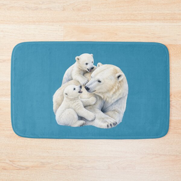 Item preview, Polar Bear Family Illustration - Watercolor Nursery Art designed and sold by PAPIRO SIGLO XXI.