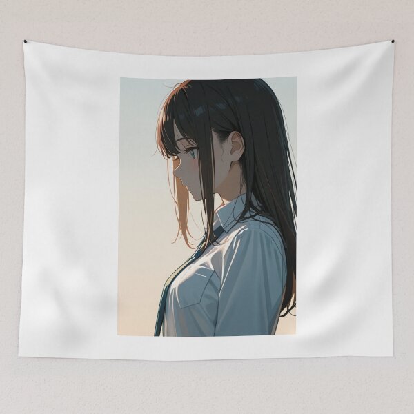 Item preview, Art - Melancholic Anime Character, Twilight Atmosphere designed and sold by AnimeShin.
