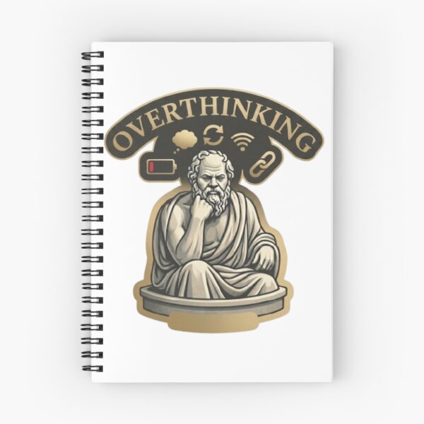 Item preview, Overthinking Socrates-Modern Philosophical Humor designed and sold by Northern Glow Art.