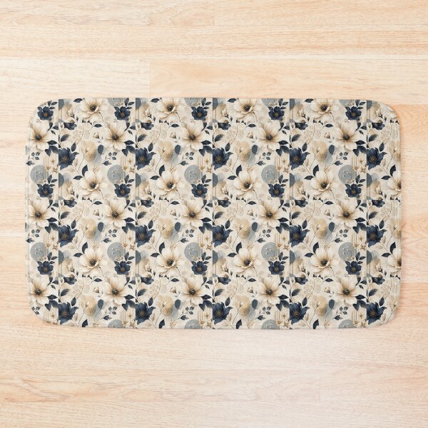 Item preview, Navy Floral Pattern – Boho Botanical Design designed and sold by SMARTKIT  DESIGNAGENCY.
