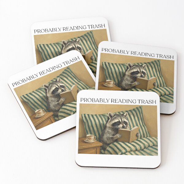 Item preview, Probably Reading Trash Racoon designed and sold by CoquetteGoose.