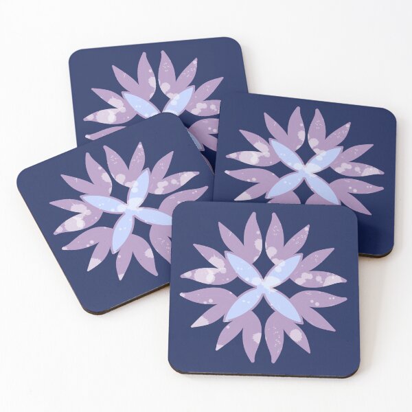 Item preview, Minimalist Purple and Blue Floral Design designed and sold by SahmatArt.