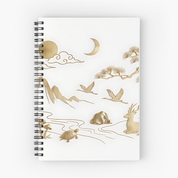 Item preview, Sipjangsaeng Korean Wall Art - Modern Minimalist Longevity Symbols Design designed and sold by K-Tradition.