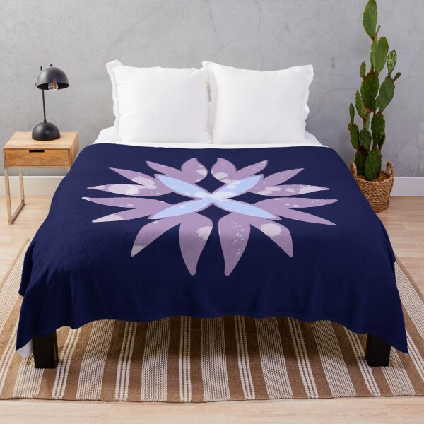 Item preview, Minimalist Purple and Blue Floral Design designed and sold by SahmatArt.