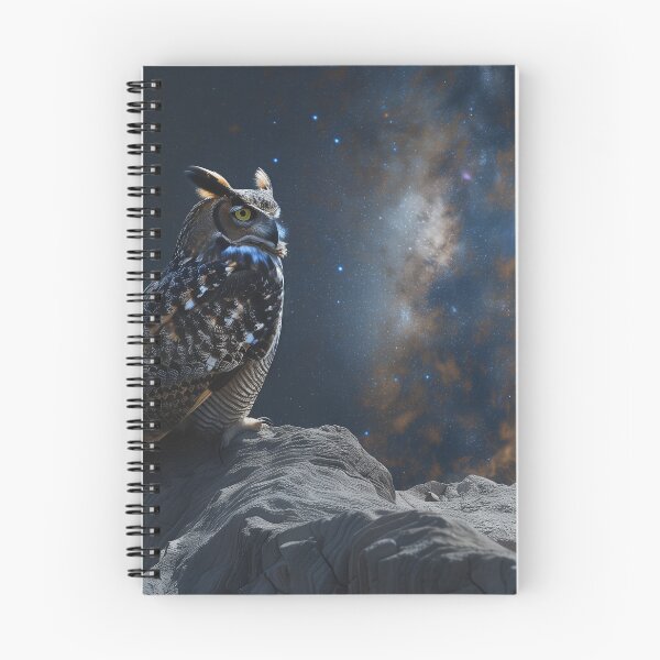 Item preview, Owl Beneath Cosmic Clouds designed and sold by QuantumDrift.