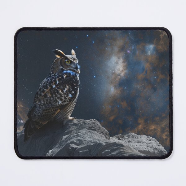 Item preview, Owl Beneath Cosmic Clouds designed and sold by QuantumDrift.